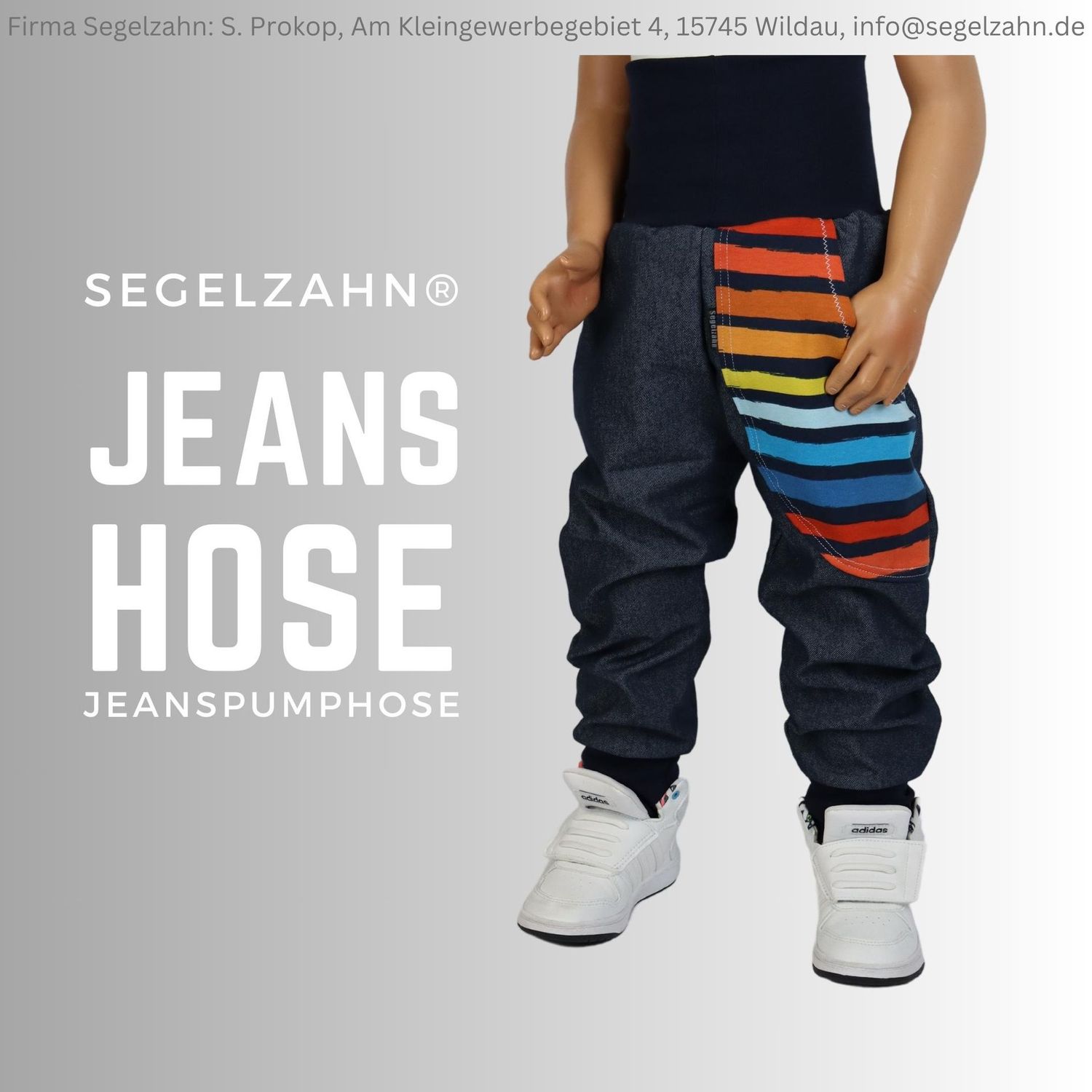 Jeans Hose Kinder blau Pumphose Junge Mädchen Kind Baby Jeanspumphose, Jeanshose, blaue Hosen Segelzahn Kinderkleidung Kinderhosen lässig