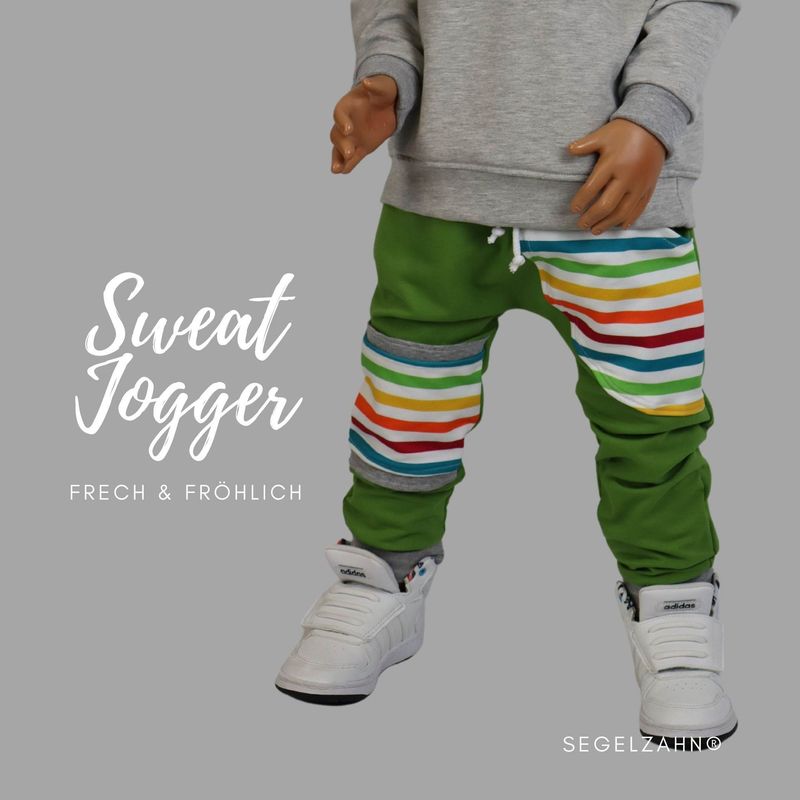 Sweat Hose Kinder / Slim Fit Hose Jungen Mädchen / Jogginghose frech bunt baby / Segelzahn Kinderkleidung - Hosen für Jungen - Jogger Sweat Hose Kinder / Slim Fit Hose Jungen Mädchen / Jogginghose frech bunt baby / Segelzahn Kinderkleidung - Hosen für Jungen - Jogger