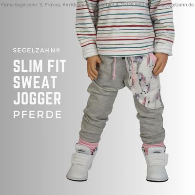 Slim Fit Hose Mädchen / Pferde / Grau / Sweat Jogger Kind Baby / Sweathose / Pferdehose / Kinderhose / Segelzahn Kinderkleidung / Pferd Slim Fit Hose Mädchen / Pferde / Grau / Sweat Jogger Kind Baby / Sweathose / Pferdehose / Kinderhose / Segelzahn Kinderkleidung / Pferd
