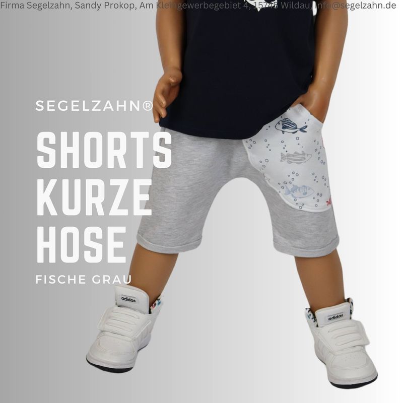 Short kurze Hose Kinder Unisex Sommerhose Junge Mädchen Kind Baby Grau Maritim Fische Sweathose Segelzahn Sommerkleidung Jungen Hosen Sommer Short kurze Hose Kinder Unisex Sommerhose Junge Mädchen Kind Baby Grau Maritim Fische Sweathose Segelzahn Sommerkleidung Jungen Hosen Sommer