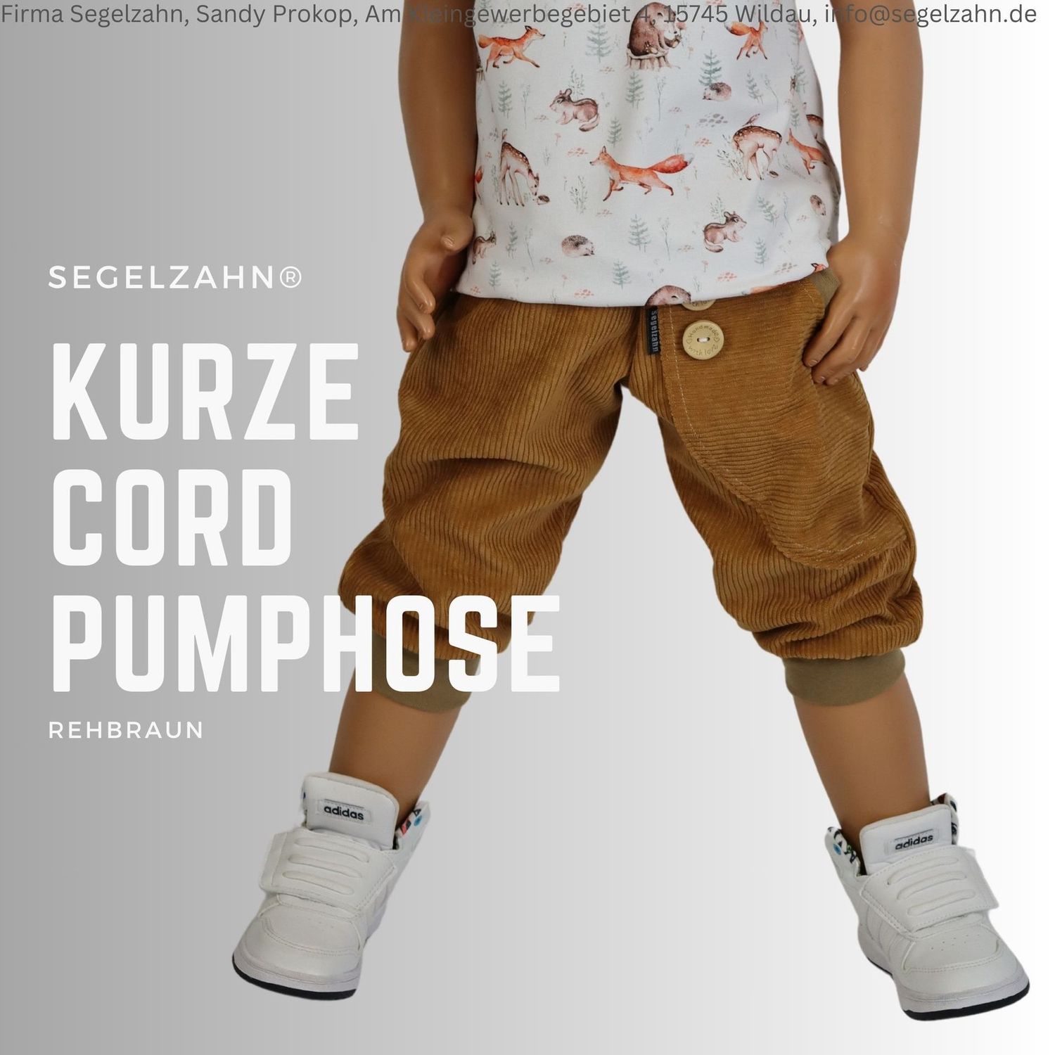 Cord Pumphose Kinder kurze Hosen Shorts Unisex Jungen Mädchen Kind Baby Sommerhose Dreiviertelhose Cord Segelzahn Kleidung Sommer Kinderhose