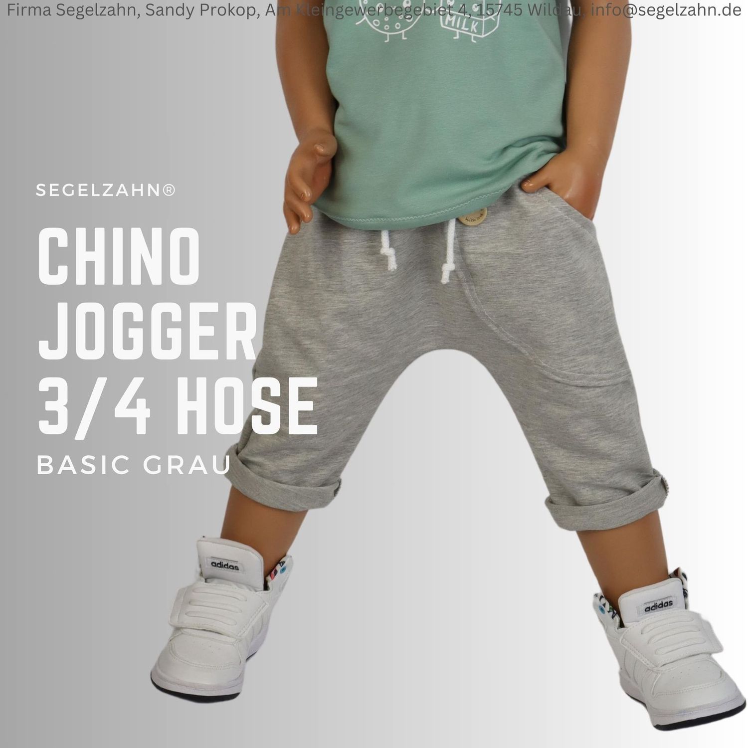 Chino Sweat Hose Kinder, graue Sommerhose, Sweathose dreiviertel lange Hosen Jungen Mädchen Kind Baby Segelzahn Kleidung Sommerkleidung Grau