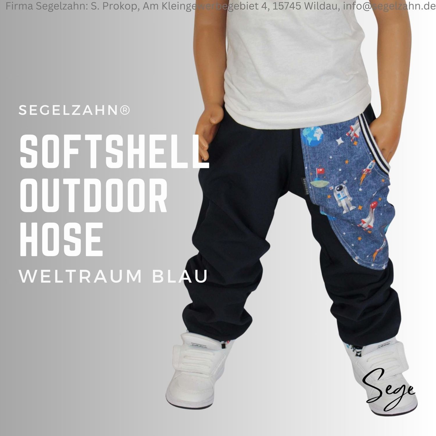 Softshell Hosen  junge blau