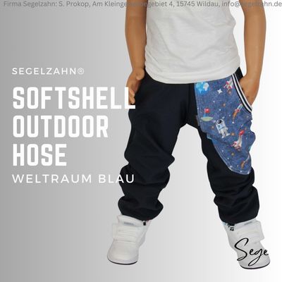 Softshell Hosen  junge blau