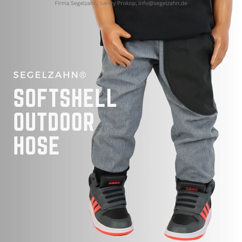 Softshellhose Kinder schlicht einfarbig