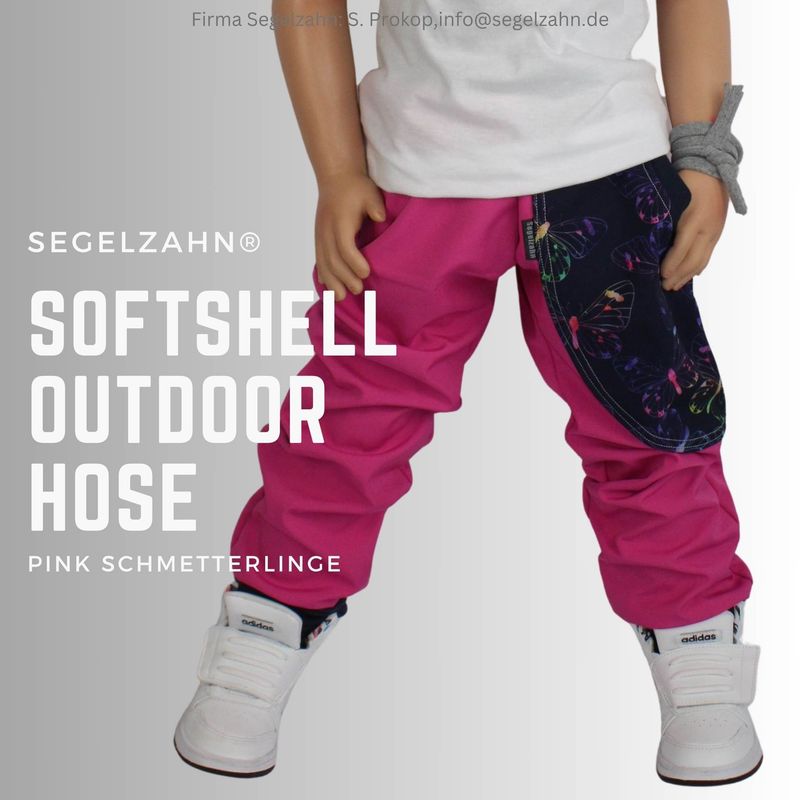 Softshellhose Mädchen Pink