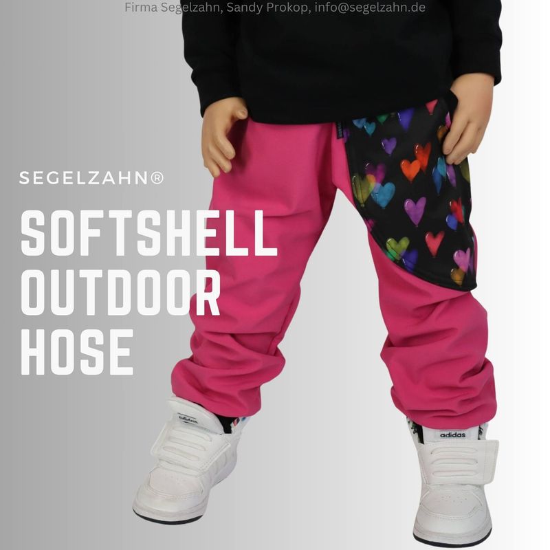 Softshellhose Mädchen Pink