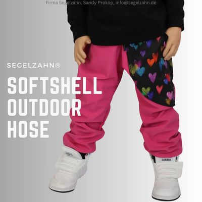Softshellhose Mädchen Pink
