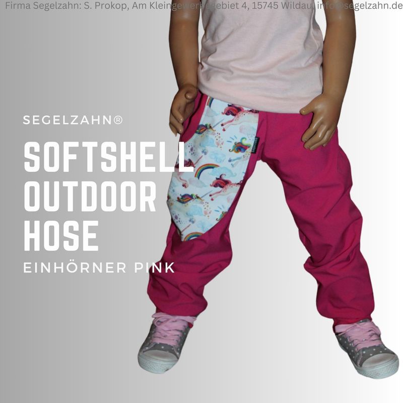Softshellhose Mädchen Pink