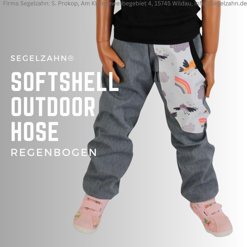 Softshellhose Mädchen Baby grau