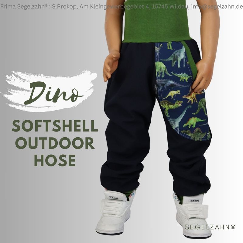 Softshellhose Jungen blau