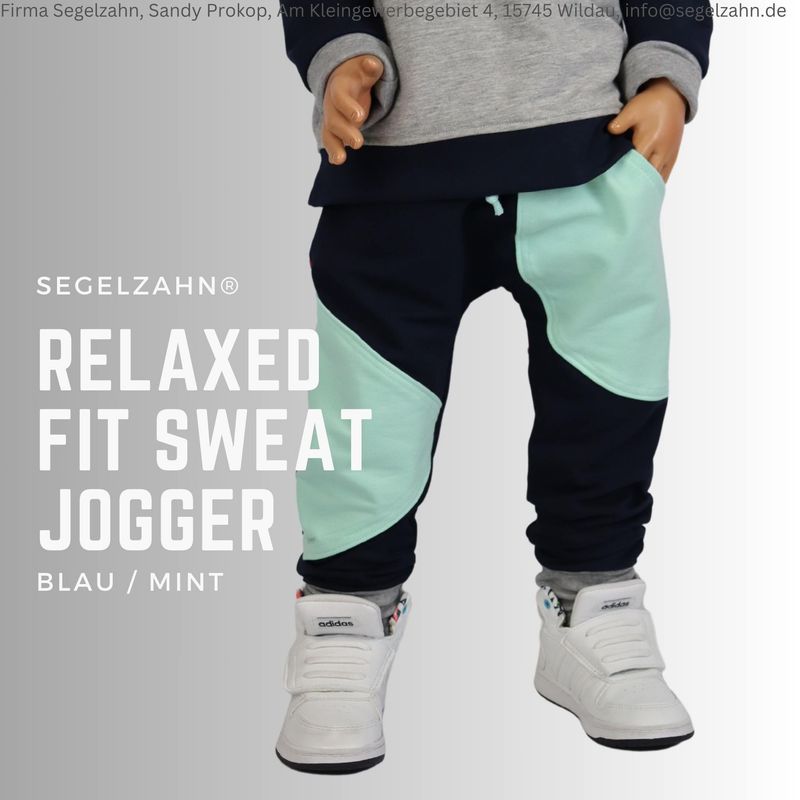 Sweat Hose Kinder Slim Fit Jogger Unisex Junge Mädchen Jogginghose Kind Baby Blau Mint Segelzahn Kinderkleidung Hosen Kinderhose Dunkelblau Sweat Hose Kinder
