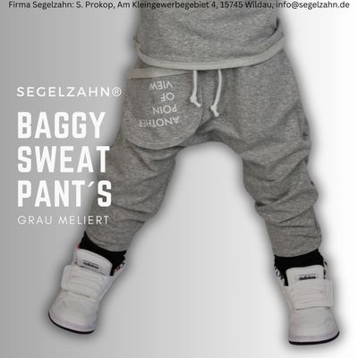 Baggy Jogger Kinder Sweat Hose Kind Baby Sarouel Baggyhose Grau Hosen Kinderhose Sweathose Segelzahn Kinderkleidung Hosen schlichte Jogger Baggy Hose Kinder grau