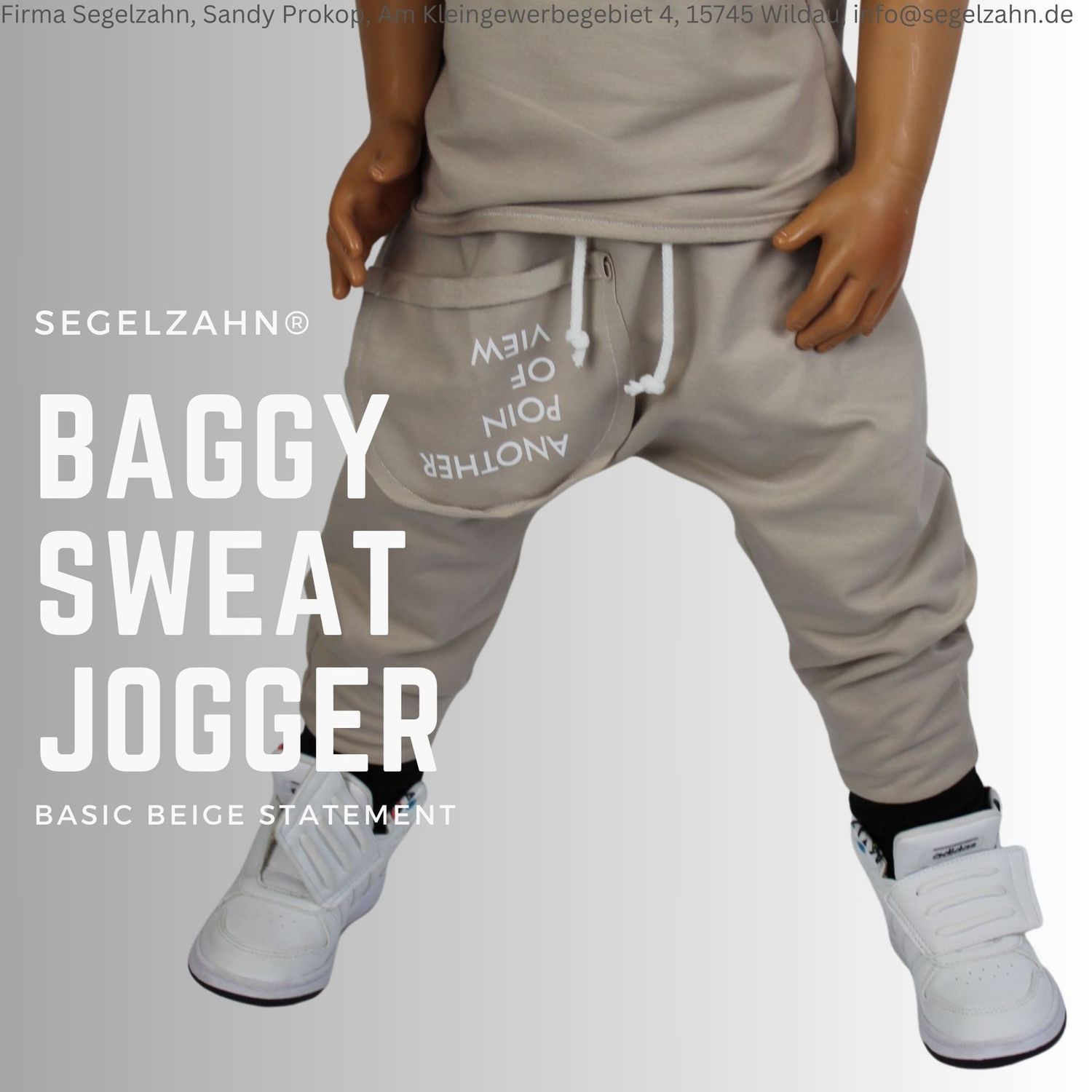 lässig weit geschnittene Baggy Sweat Hose für Kinder