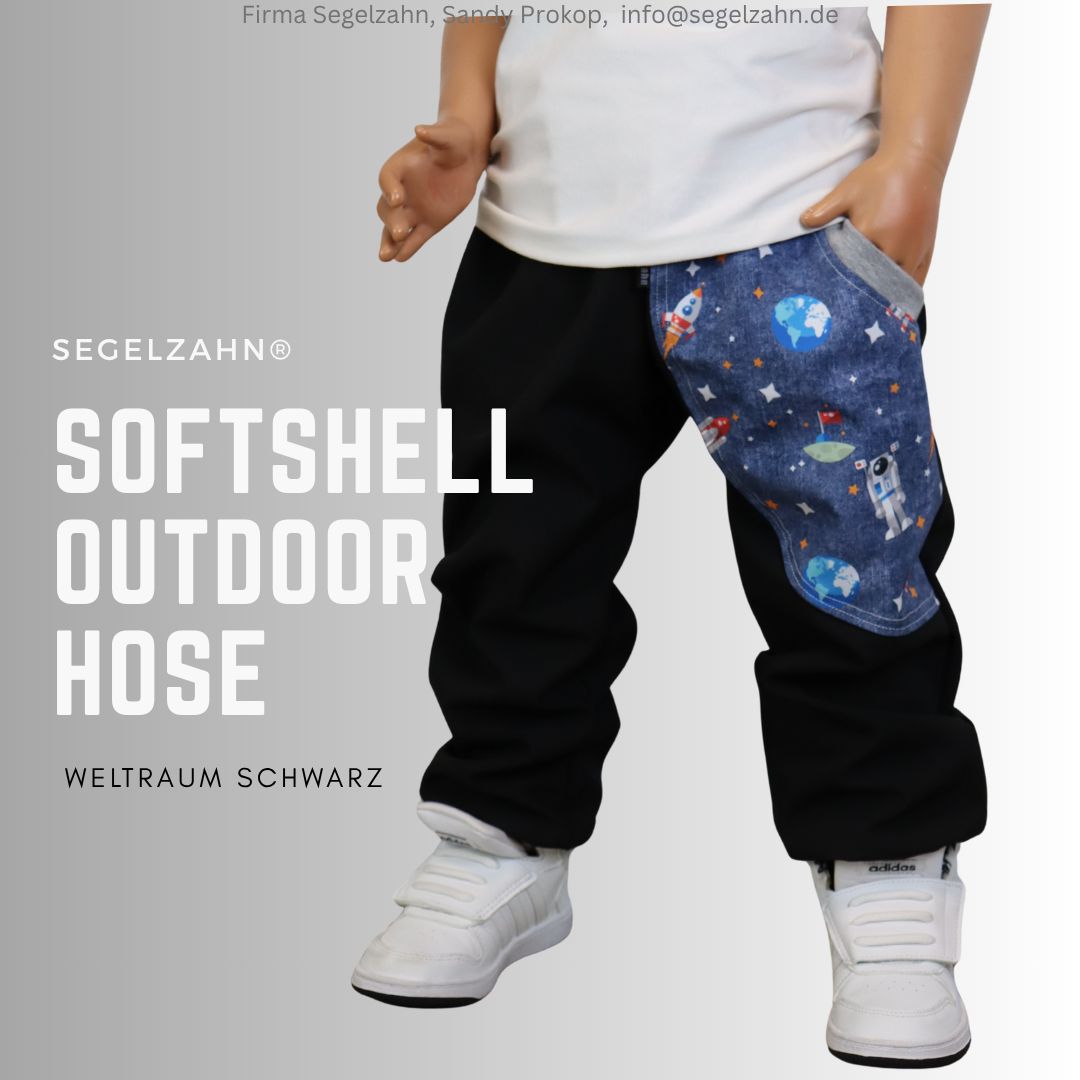 Softshellhose Kinder Schwarz gefüttert Regenhose Junge Mädchen Matschhose Buddelhose Outdoorhose Segelzahn Kinderkleidung Pumphose Weltraum Softshell Hose Kinder gefüttert
