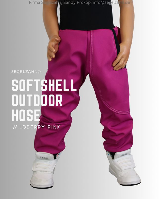 Softshell Hose Mädchen, gefütterte Regenhose Kind Baby Matschhose Segelzahn Regenkleidung Kinder Hosen Buddelhose Outdoor warm rasberry Pink Softshellhose Mädchen Baby schlicht einfarbig