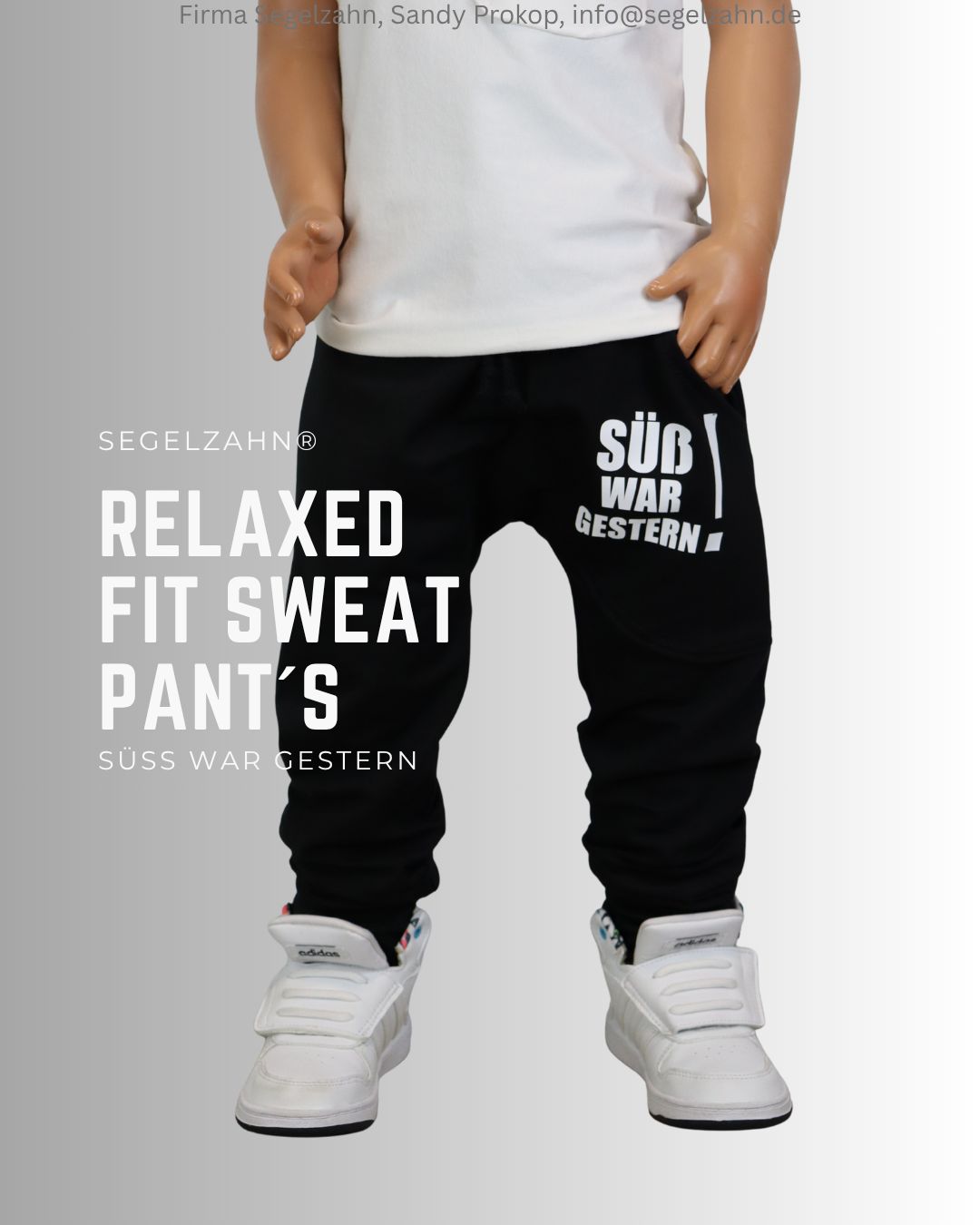 Sweat Hose Kinder Schwarz, Jungen Slim Fit Jogger schwarze Jogginghose Kind Baby Sweathose Segelzahn Kinderkleidung Hosen für Jungs Mädchen