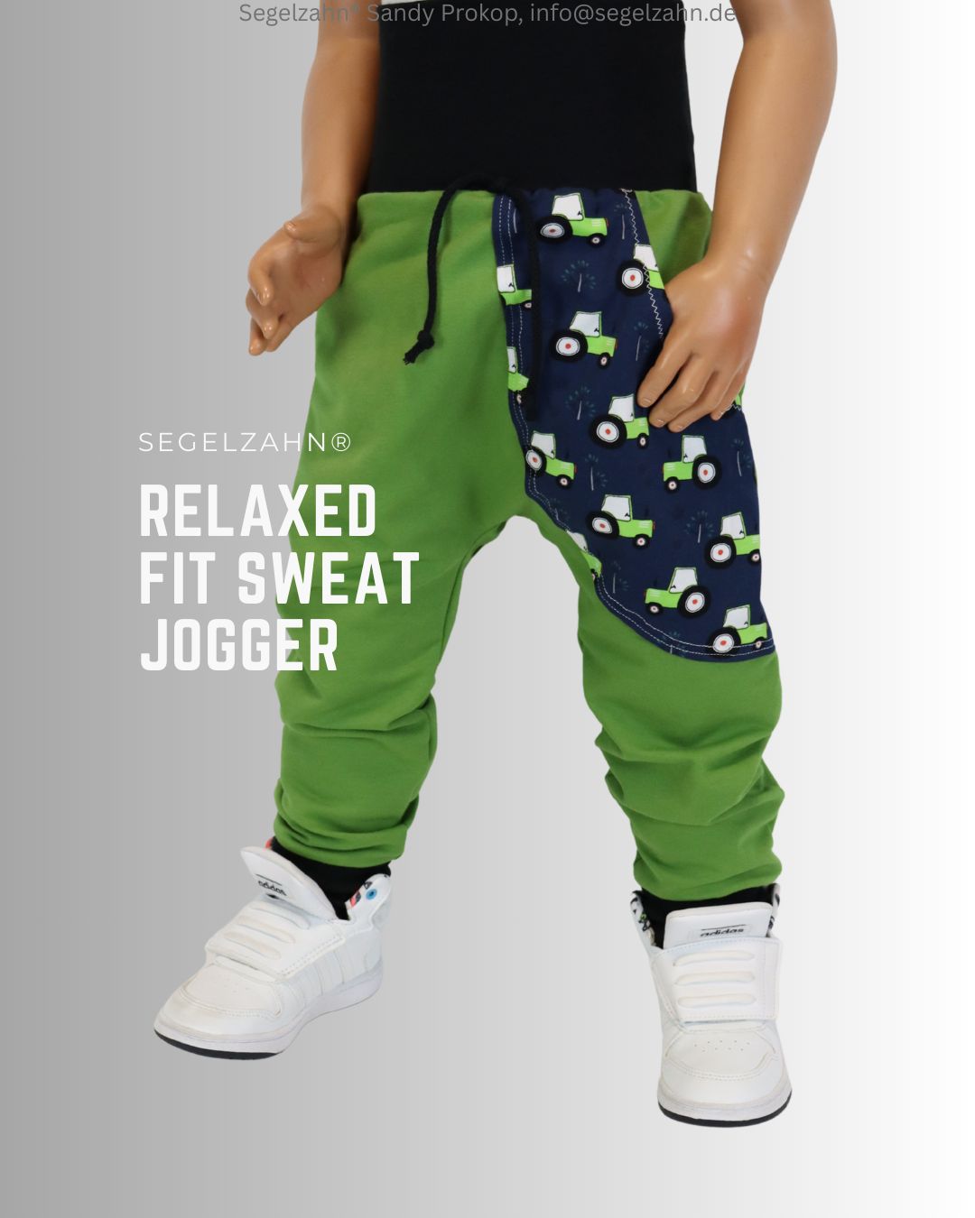 Sweat Hose Kinder Grün Traktor, Unisex Slim Fit Jogger für Junge Mädchen, Kleidung Segelzahn Hosen Kind Baby, grüne Jogginghose Traktorhose Sweat Hose für Kinder, Slim Fit Modell reladed Fit aus grünem French Terry Sweatstoff mit großer Seitentasche in Dunkelblau m
