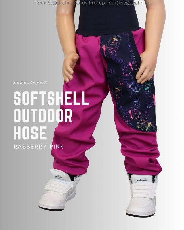 Softshell Hose Mädchen, gefütterte Regenhose Kind Baby Matschhose Segelzahn Regenkleidung Kinder Thermohose Outdoor Kinderhose rasberry pink Softshellhose Mädchen Baby