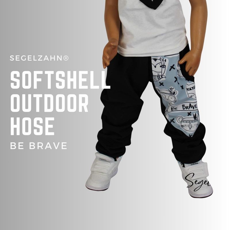 Softshellhose Kinder Schwarz, gefüttert, Regenhose Junge Mädchen Matschhose Kind Baby Segelzahn Regen Kleidung Pumphose Buddelhose Thermo Softshellhose Kinder schwarz