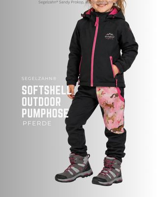 Softshellhose Mädchen mit Pferdemotiv Schwarz – Gefütterte Regenhose, Matschhose & Outdoorhose Softshellhose Mädchen Schwarz mit Pferdemotiv, gefütterte Regenhose und Matschhose aus Softshell, wasserabweisende Outdoorhos