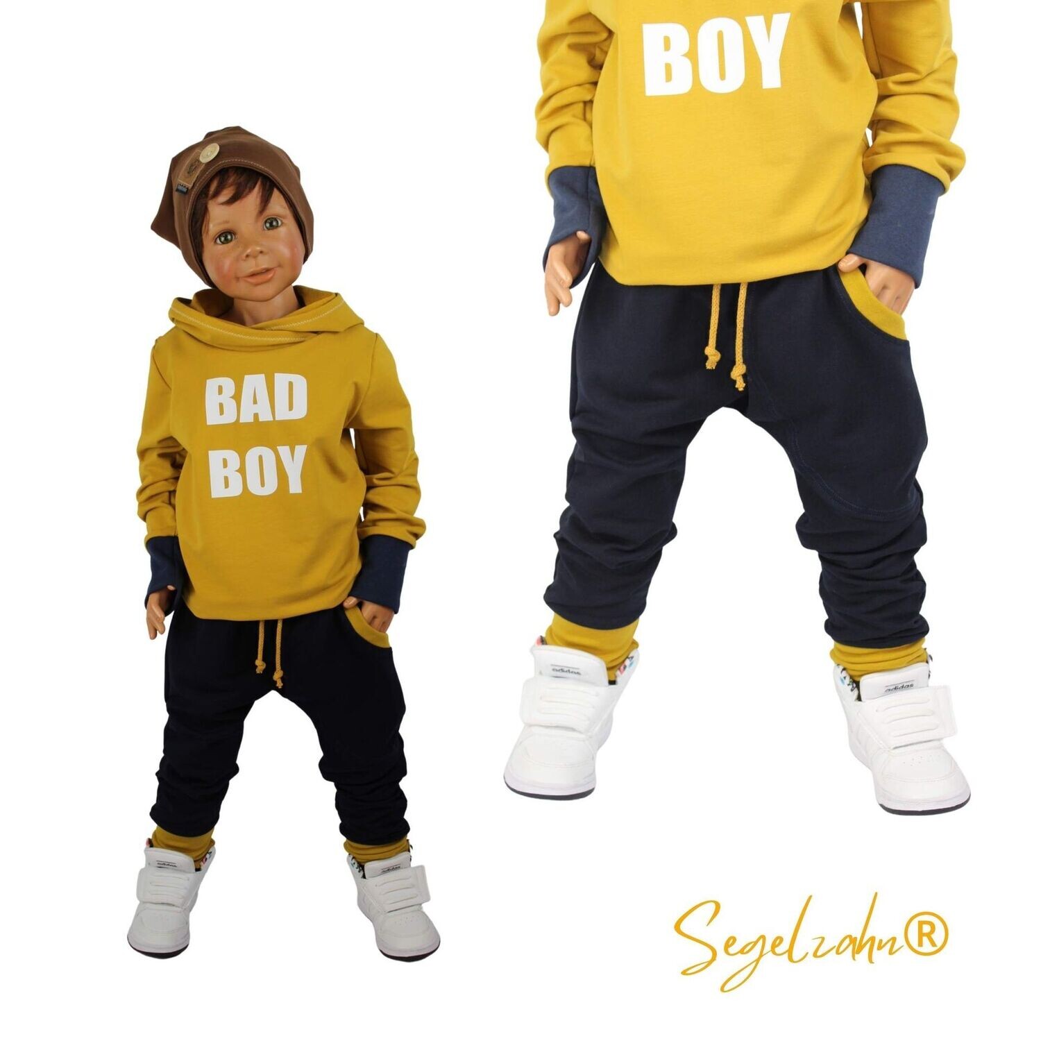 Sweat Jogger Kinder blau Slim Fit Hose einfarbig Unisex Jogginghose Jungen schlicht Segelzahn Sweat Jogger Kinder blau Slim Fit Hose einfarbig Unisex Jogginghose Jungen schlicht Segelzahn
