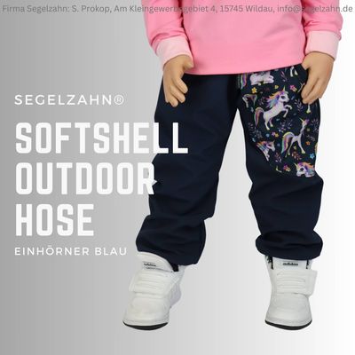 Softshellhose Mädchen blau
