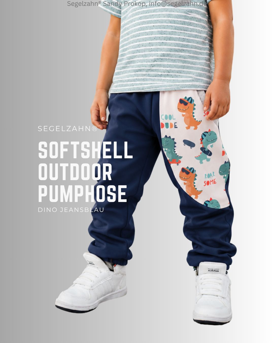 Dino Softshellhose Kinder | Outdoorhose gefüttert für Jungen und Mädchen | Regenkleidung Dinosaurier Moderne Kinder Softshellhose mit Dinosaurier-Motiv, dunkelblauem Design und praktischer Tasche. Ideal für Jungen im Kindergar