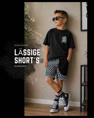 So cool ist unsere neue Jacquard Shorts für Kinder, Unisex Sommerhose für Jungen und Mädchen, gemütlich lässig geschnitten