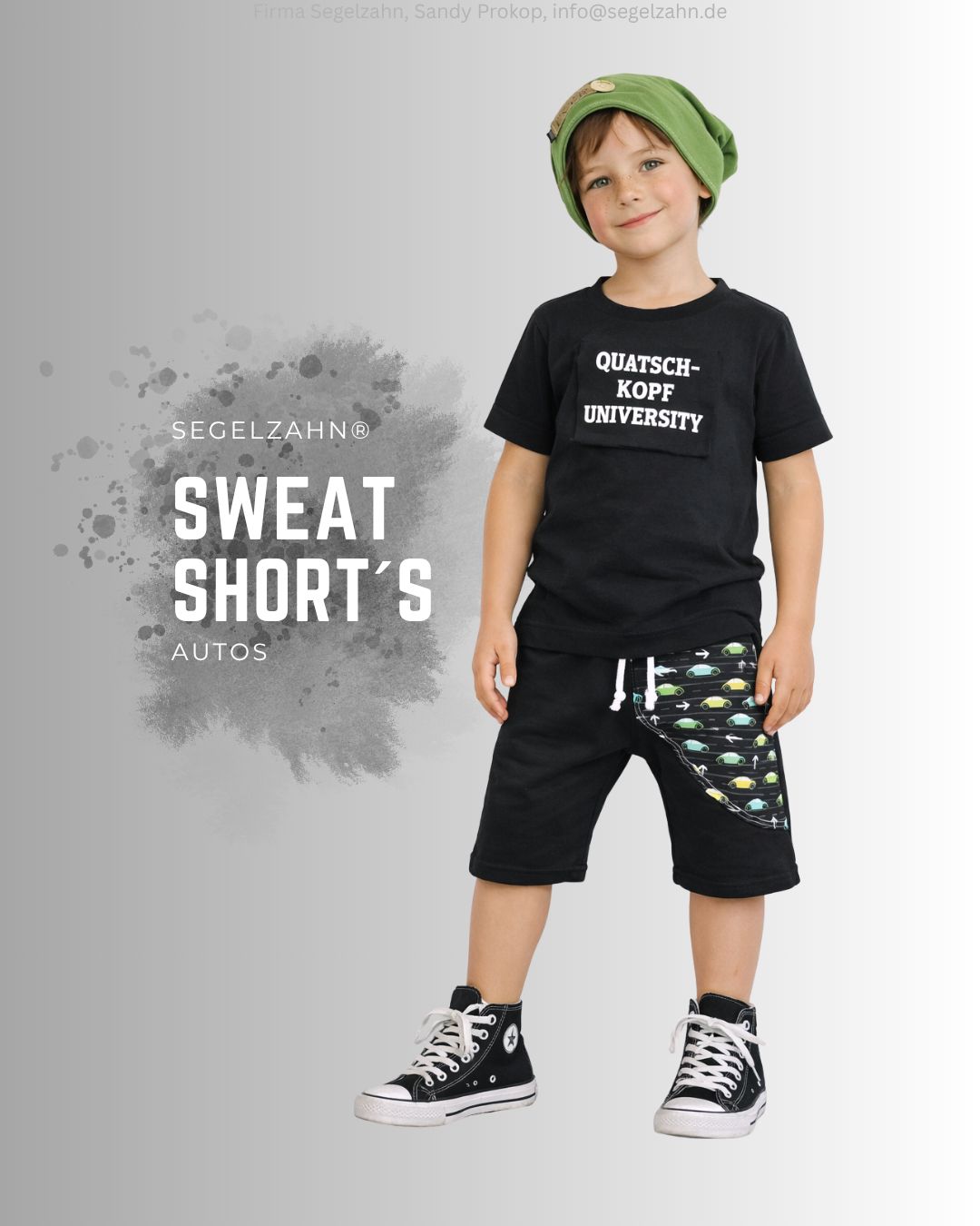 Shorts Kinder Schwarz, kurze Hose Unisex Sweatshorts, Sommerhose Auto, Segelzahn Kinderkleidung Shorts Kinder Schwarz, kurze Hose Unisex Sweatshorts aus weichem French Ferry mit Jersey Seitentasche Automotiv, luftig gesch