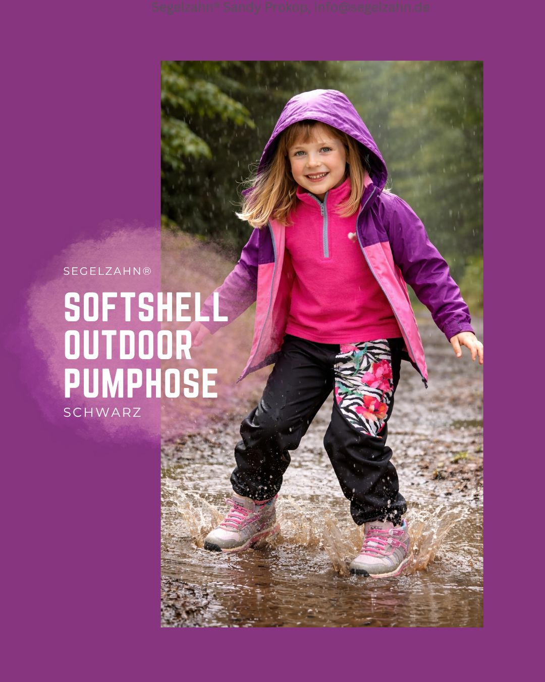 Softshellhose Mädchen gefüttert Fleece – Regenhose Kinder wasserabweisend – Matschhose Buddelhose Outdoor Pumphose Segelzahn Übergangshose Softshellhose Mädchen gefüttert Schwarz, warme Regenhose Kind Baby Mätschhose mit großer Seitentasche Zebra Floral - Softbund