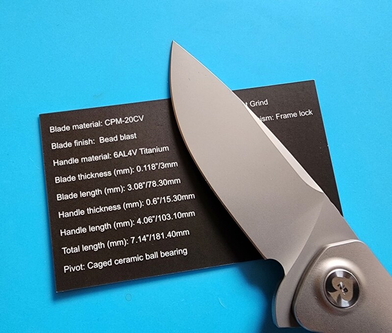 NRiggi Knives &quot;JERSEY&quot; Bead Blast Premium EDC