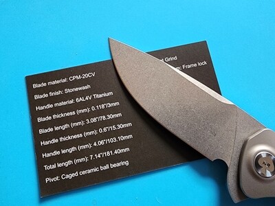 NRiggi Knives &quot;JERSEY&quot; Stonewash Premium EDC