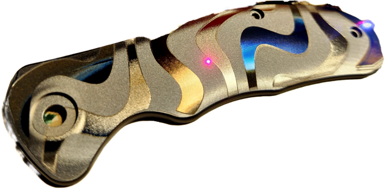 NRiggi Knives &quot;JERSEY&quot; Laser Engraved Scales