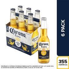 CORONA POR SIX PACK BOTELLA 355ML
