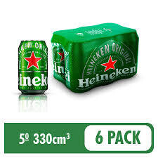 HEINEKEN EN LATA POR SIX PACK