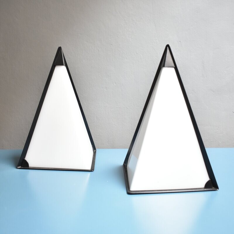 ​Lampade vintage anni '80, manifattura Italiana produzione Zonca Italia.