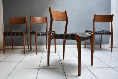Set di 4 sedie, modello 993 design by studio TiPi per fratelli Montina, anni '60