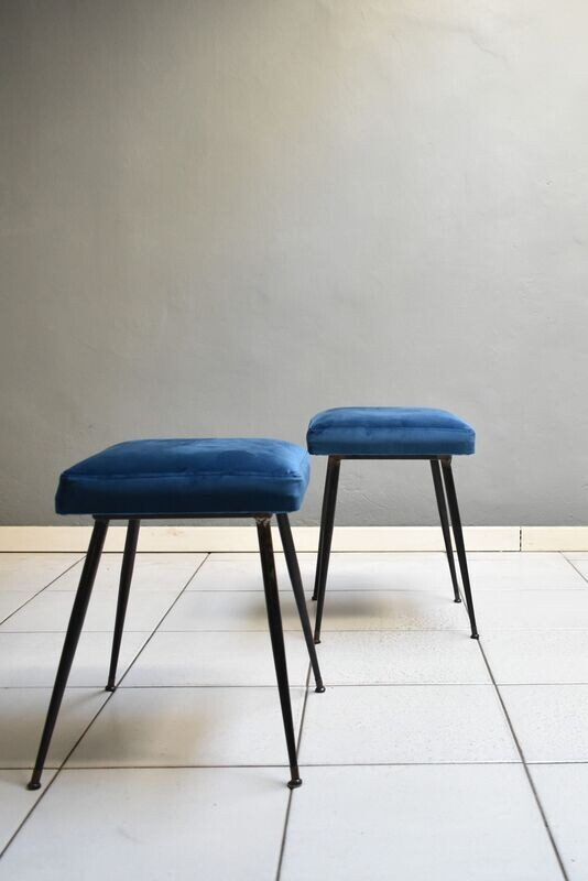 Coppia di pouf vintage anni'60