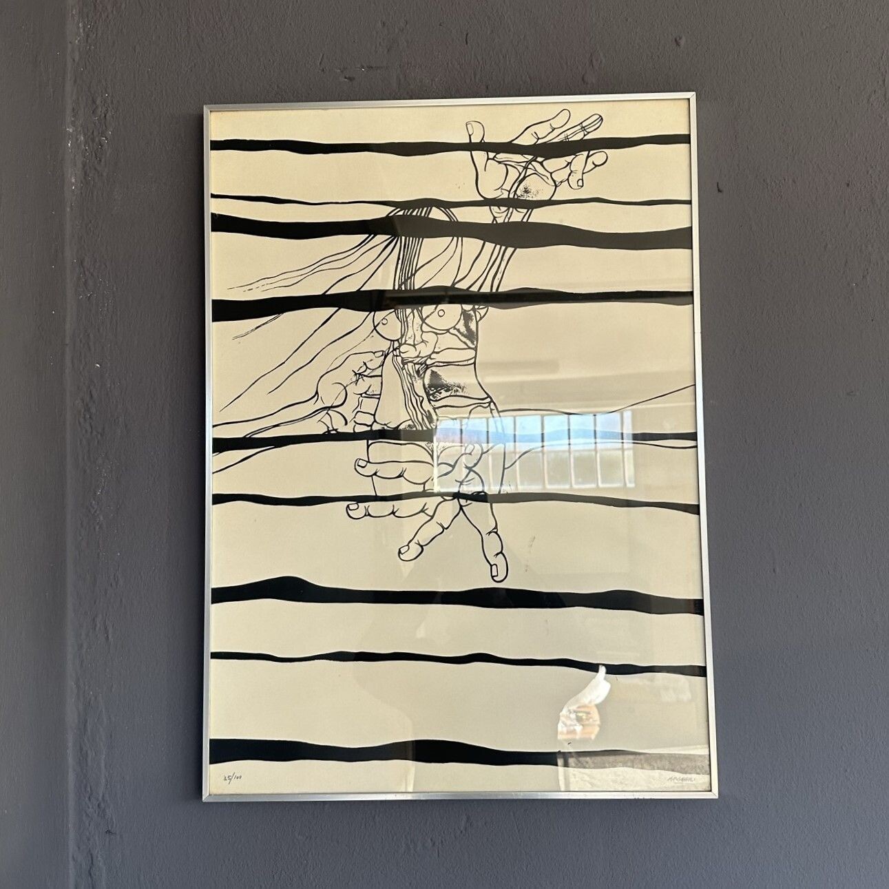 Serigrafia su carta, di Agenore Fabbri, 1971, firmata e numerata