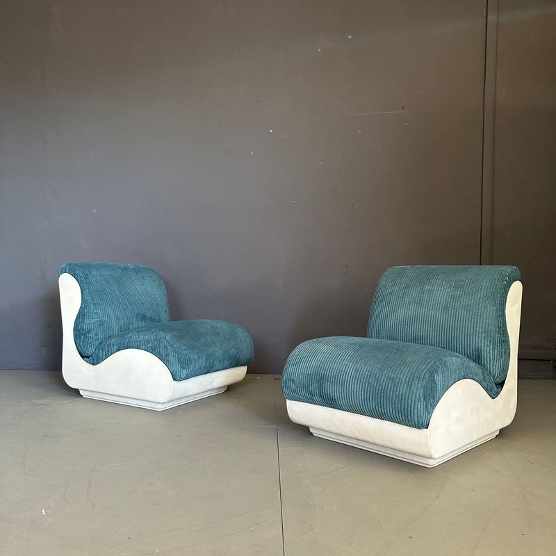 Coppia Poltrone vintage anni Settanta, manifattura Italiana
