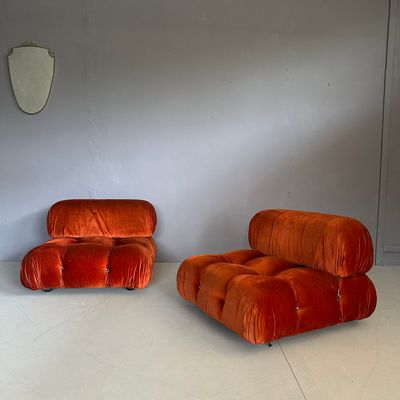 ​Set di due poltrone modulari 'Camaleonda' di Mario Bellini, produzione C&B, anni Settanta.