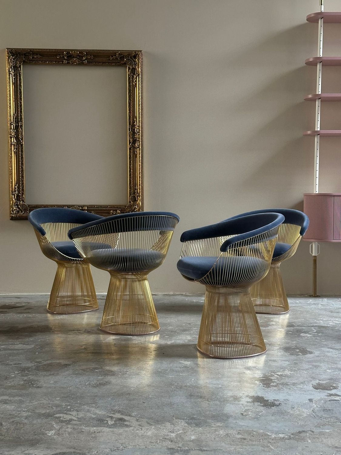 Poltrona 'Platner', design e progetto di Warren Platner, prodotta da Knoll studio, anni Sessanta Italia