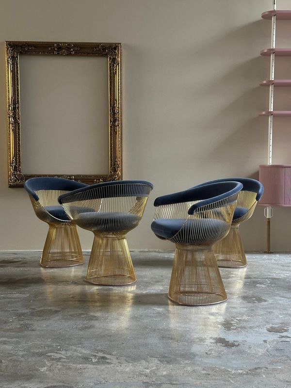 Poltrona 'Platner', design e progetto di Warren Platner, prodotta da Knoll studio, anni Sessanta Italia
