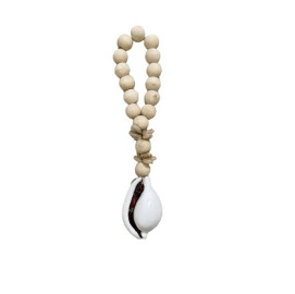 BORLA de concha cowri blanco 2