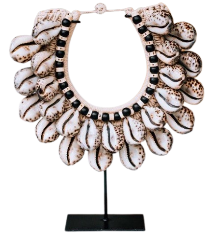 COLLAR PAPÚA de cauri Tigre 3