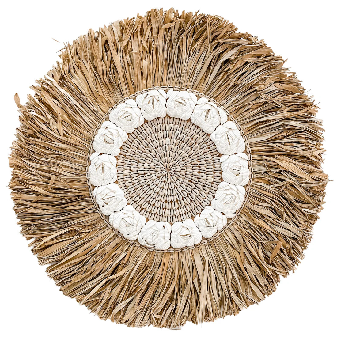 JUJU HAT de fibras naturales | Concha de cauri