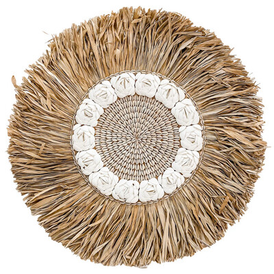 JUJU HAT de fibras naturales | Concha de cauri