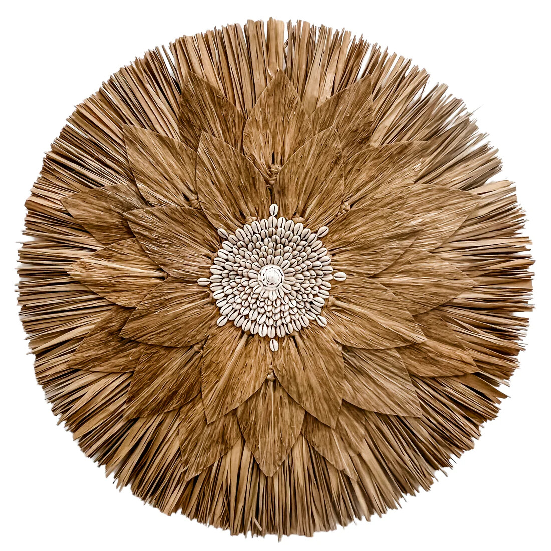 JUJU HAT de fibras naturales | hojas en capas
