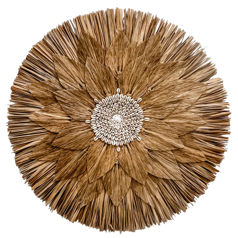 JUJU HAT de fibras naturales | hojas en capas